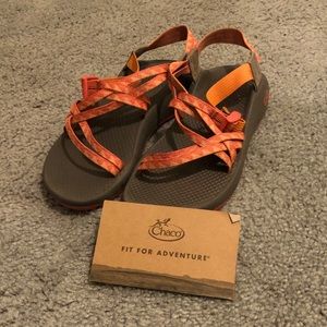 Chaco Women's ZX1 Classic Sport Sandal, Dart Peach, 8 M US